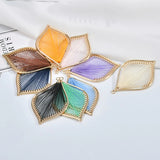 Retro National Wind Leaf Earring Pendant Material