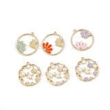 DIY Glaze Flower Pendant Earrings Material Bag Homemade Accessories