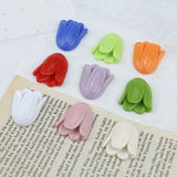 Daxi Tulip Resin Flower Patch Earrings DIY Jewelry Accessories
