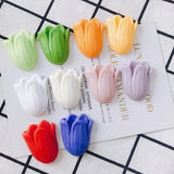 Daxi Tulip Resin Flower Patch Earrings DIY Jewelry Accessories