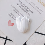 Daxi Tulip Resin Flower Patch Earrings DIY Jewelry Accessories