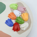 Daxi Tulip Resin Flower Patch Earrings DIY Jewelry Accessories