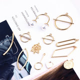 DIY Geometric Alloy Earrings Pendant Material