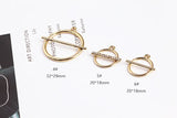 DIY Geometric Alloy Earrings Pendant Material