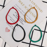 6pcs Alloy Matte Spray Paint Cold Wind Irregular Hollow Geometric Earring