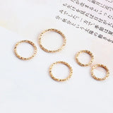 Faceted Iron Circle Earrings Pendant DIY Jewelry Accessories