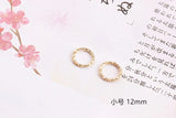 Faceted Iron Circle Earrings Pendant DIY Jewelry Accessories