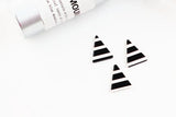 DIY Earrings Material Stripe Geometric Triangle Patch Pendant