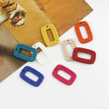 Rattan Resin Pendant Earrings Material DIY Jewelry Accessories