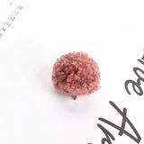 DIY Jewelry Lamb Hair Ball Earrings Material Pendant