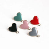 DIY Jewelry Alloy Earrings Love Pendant Accessories Material