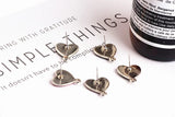 DIY Jewelry Alloy Earrings Love Pendant Accessories Material