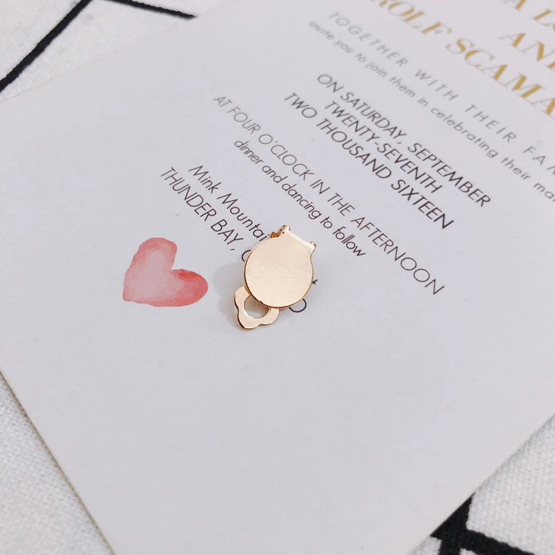 Eco-Friendly Non-Hole Disc Earrings, Spring Ear Jewelry