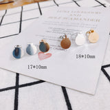 Eco-Friendly Non-Hole Disc Earrings, Spring Ear Jewelry