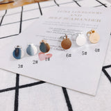 Eco-Friendly Non-Hole Disc Earrings, Spring Ear Jewelry