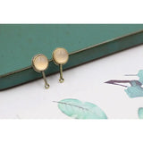 DIY Jewelry Earrings Material Accessories Retro Alloy Inlaid 10pcs