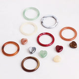 DIY Turquoise Jade Resin Ring Earrings Pendant Material