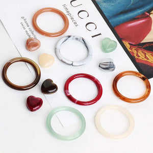 DIY Turquoise Jade Resin Ring Earrings Pendant Material