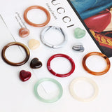 DIY Turquoise Jade Resin Ring Earrings Pendant Material