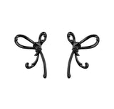 DIY Jewelry Spring Transparent Acrylic Bow Hair Accessory Ear Clip