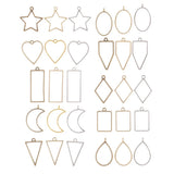 DIY UV Crystal Silicone Mold for Geometric Hollow Frame Pendant (30pcs)