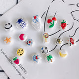 Matte C-Shaped Earrings DIY Jewelry Accessories