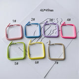 Single Line Square Earrings DIY Jewelry Accessories
