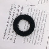 DIY Furry Hair Ring Accessories for Autumn and Winter
