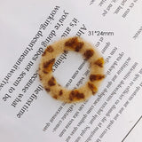 Leopard Circle Earrings DIY Jewelry Accessory Materials