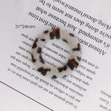 Leopard Circle Earrings DIY Jewelry Accessory Materials