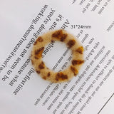 Leopard Circle Earrings DIY Jewelry Accessory Materials