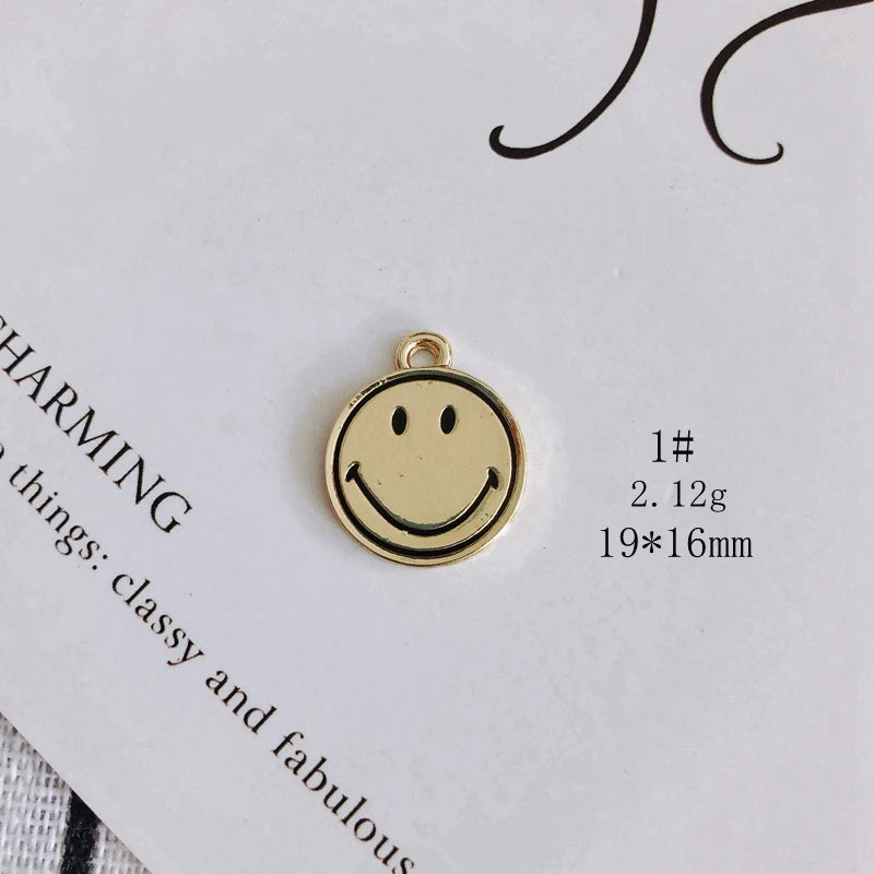 Alloy Smiley Face Pendant Jewelry Accessories Material