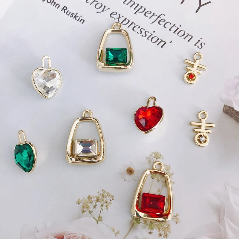Zircon Pendant Jewelry Accessories DIY All-Match Inlaid Materials