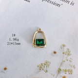 Zircon Pendant Jewelry Accessories DIY All-Match Inlaid Materials