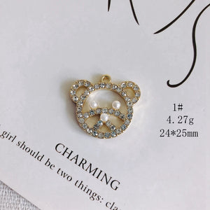 DIY Butterfly Table Tennis Bear Pendant Jewelry Accessories