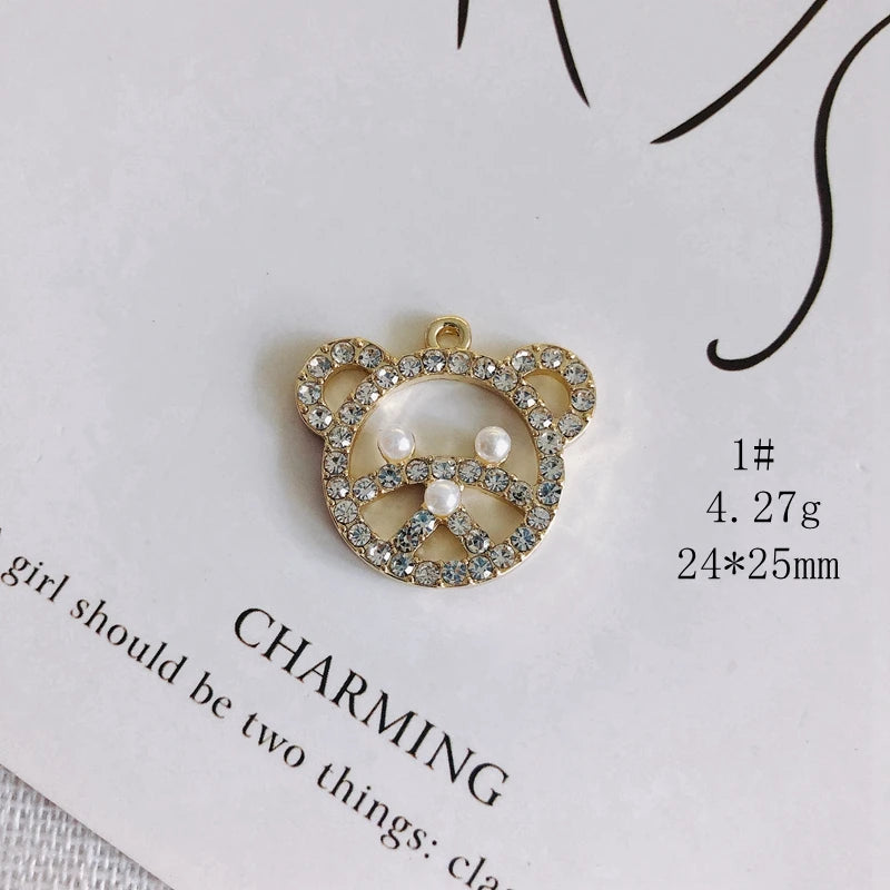 DIY Butterfly Table Tennis Bear Pendant Jewelry Accessories