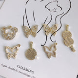 DIY Butterfly Table Tennis Bear Pendant Jewelry Accessories