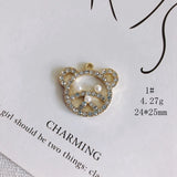DIY Butterfly Table Tennis Bear Pendant Jewelry Accessories