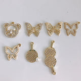 DIY Butterfly Table Tennis Bear Pendant Jewelry Accessories