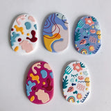 Hand-Painted Acrylic Patch Pendant Jewelry Accessories