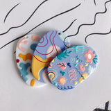 Hand-Painted Acrylic Patch Pendant Jewelry Accessories