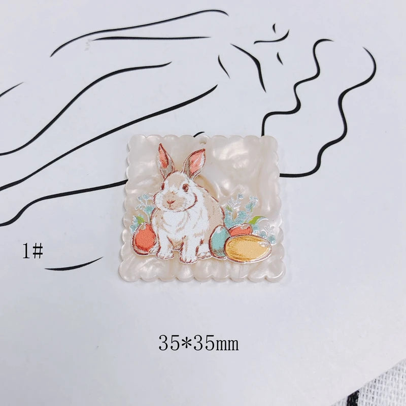 Hand-Painted Acrylic Patch Pendant Jewelry Kit