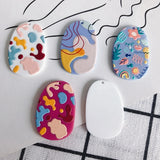 Hand-Painted Acrylic Patch Pendant Jewelry Accessories
