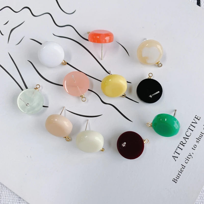 DIY Jewelry Accessories Oblong Belt Hanging Ear Studs Materials