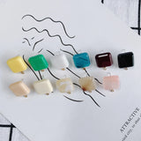 Square Earrings with Hanging Earrings Jewelry Accessories
