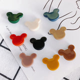 Frosted Bear Head Patch DIY Jewelry Accessories Materials