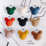Frosted Bear Head Patch DIY Jewelry Accessories Materials