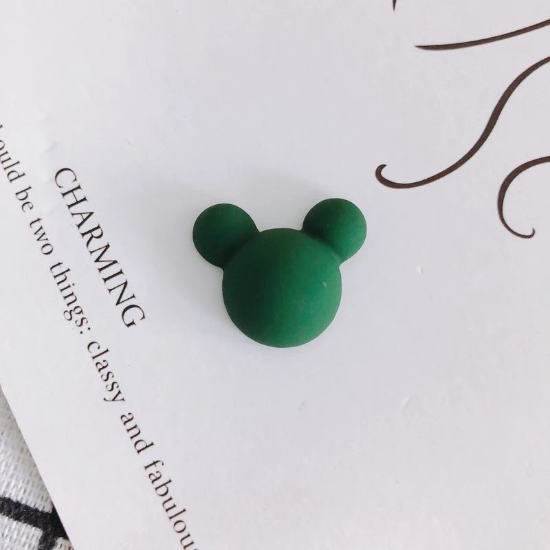 Frosted Bear Head Patch DIY Jewelry Accessories Materials