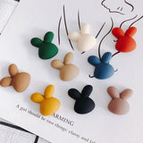 Frosted Rabbit Head Patch Jewelry Accessories Materials