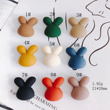 Frosted Rabbit Head Patch Jewelry Accessories Materials
